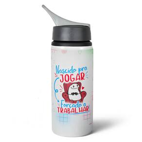 Garrafa Squeeze NK Gamer Flork - Nascido pra Jogar V Game