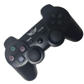Controle Joystick Sem Fio Play3 Compatível Play 3 Com Logo