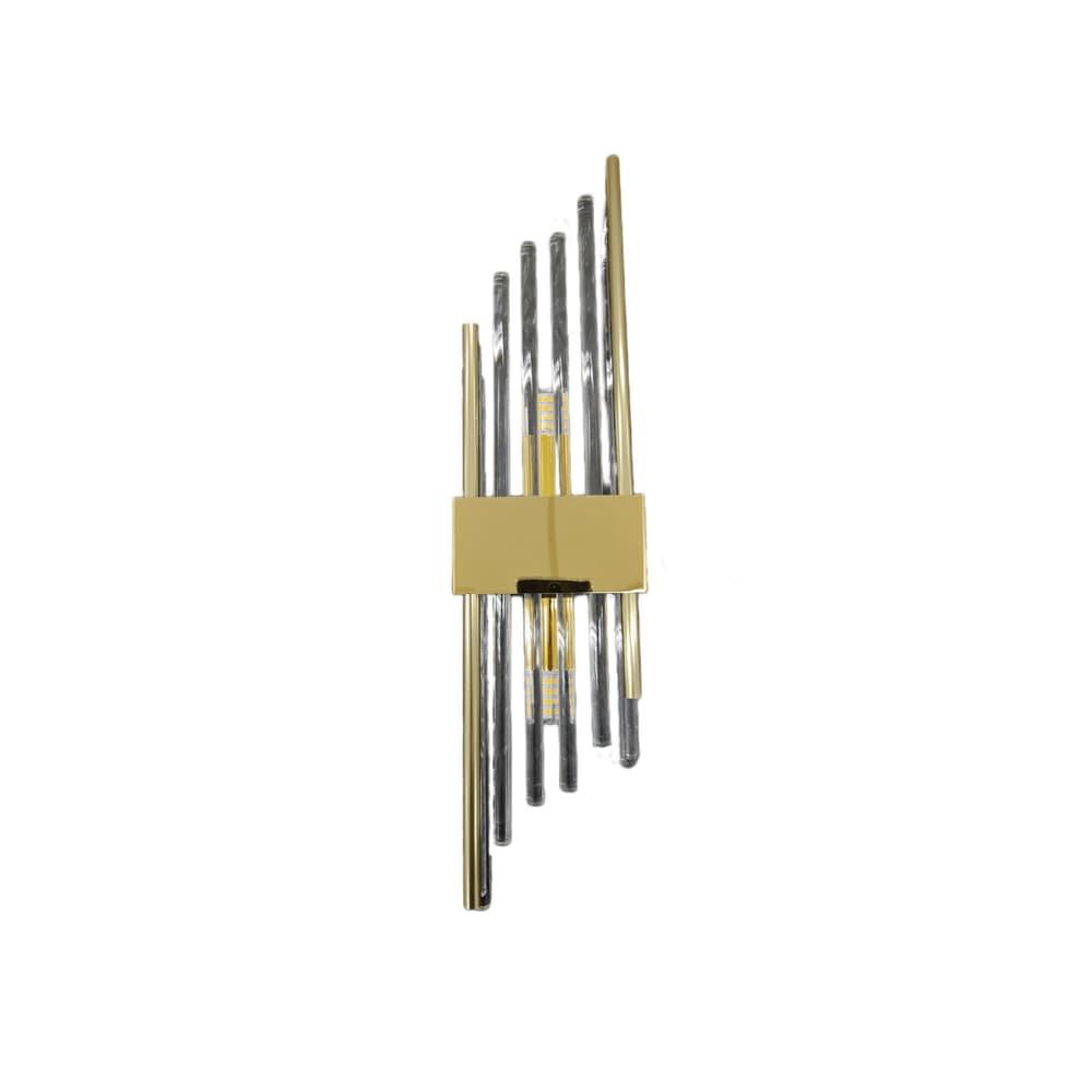 Arandela Dourada com Cristais 40cm 2G9