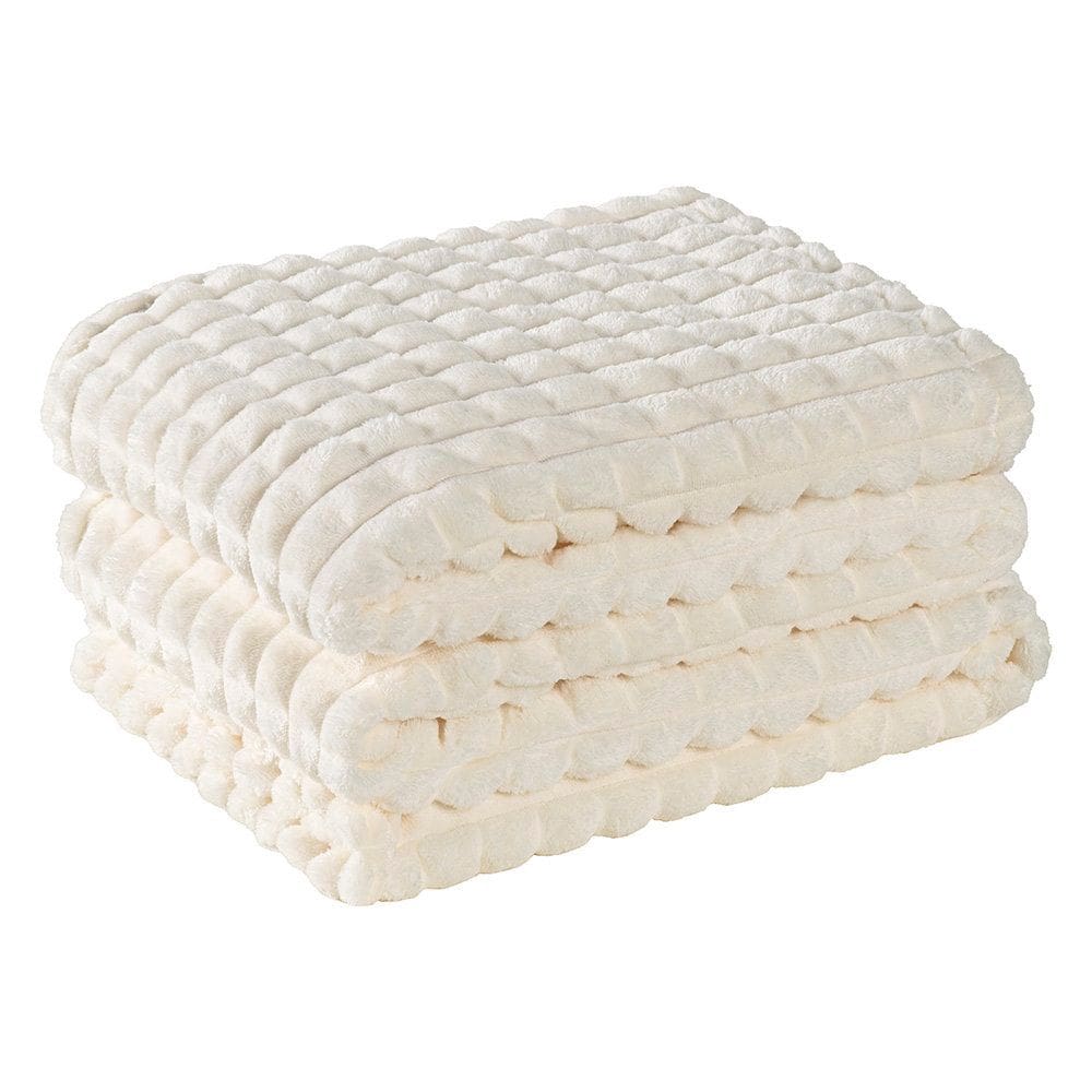 Cobertor Queen Willow Manta Flannel Ultrasoft - Marfim