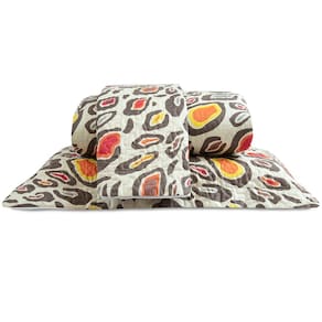Cobre Leito Casal Padrão Bouti Basic Estampado 180 Fios 3 Peças - Maxi Onça