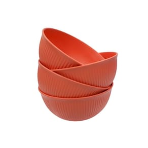 Kit Bowls com 4 Unid Plástico 380ml 2443538 Salmão - Quanhe