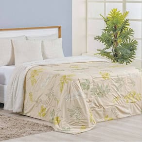 Cobertor Solteiro Top Line Estampado Hipercal/Sherpa 1 Peça - Natives - 100% Poliéster