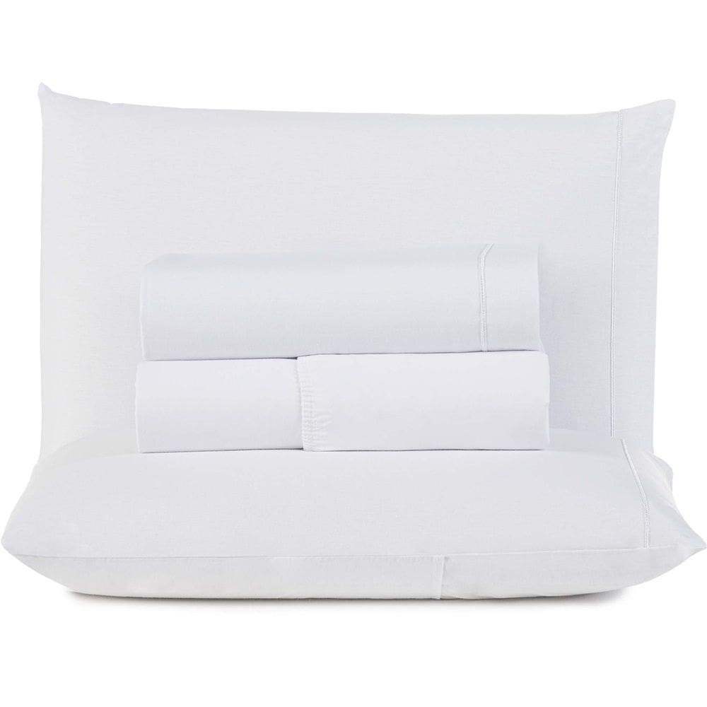 Jogo de Lençol King Top Line 180 Fios 4 Peças - Branco