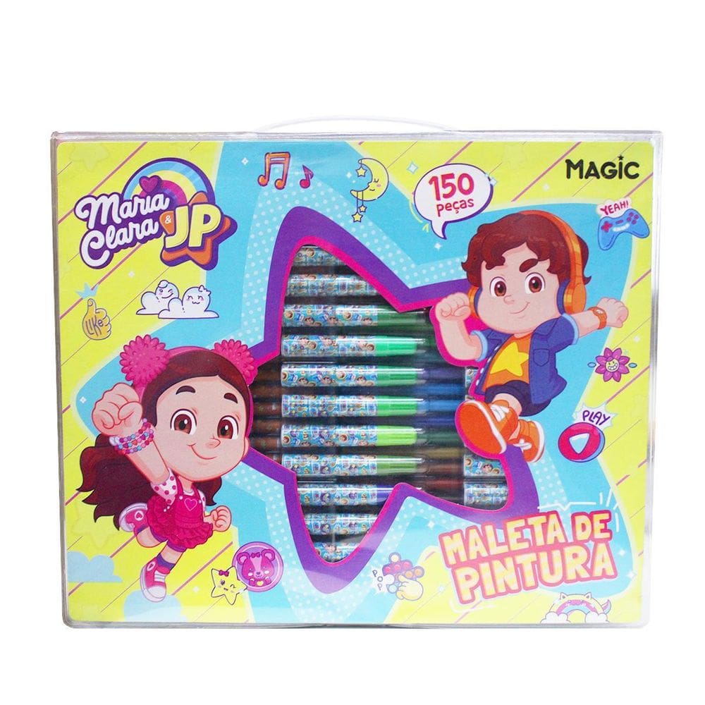 Estojo Maria Clara E Jp Maleta De Pintura Infantil 150 Peças