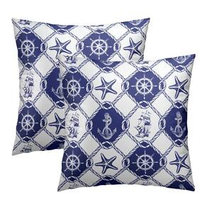 Capa de almofada Granbey Summer Anchor Helm Boat 60x60cm