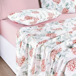 Jogo de Lençol Casal Padrão Cotton Select Estampado 200 Fios 4 Peças - Hortência