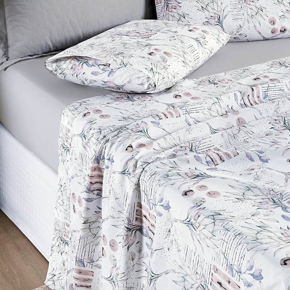 Jogo de Lençol King Cotton Select Estampado 200 Fios 4 Peças - Protea