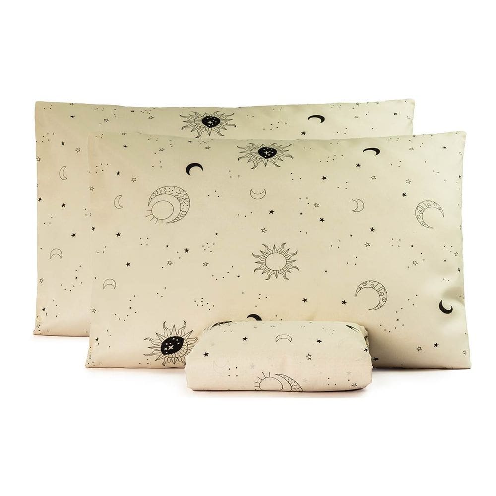 Jogo de Lençol King Essencialle 150 Fios 3 Peças - Sol e Lua