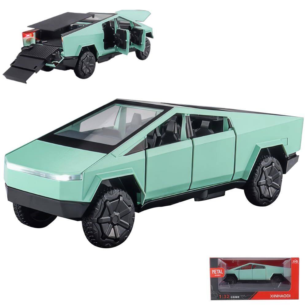 Brinquedo de liga leve modelo Diecast Pickup Car em escala 1/32 com som e luz