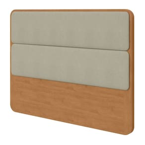 Cabeceira Casal Queen 160cm Loop 171cm x 50cm x 120cm Amêndoa /Sálvia