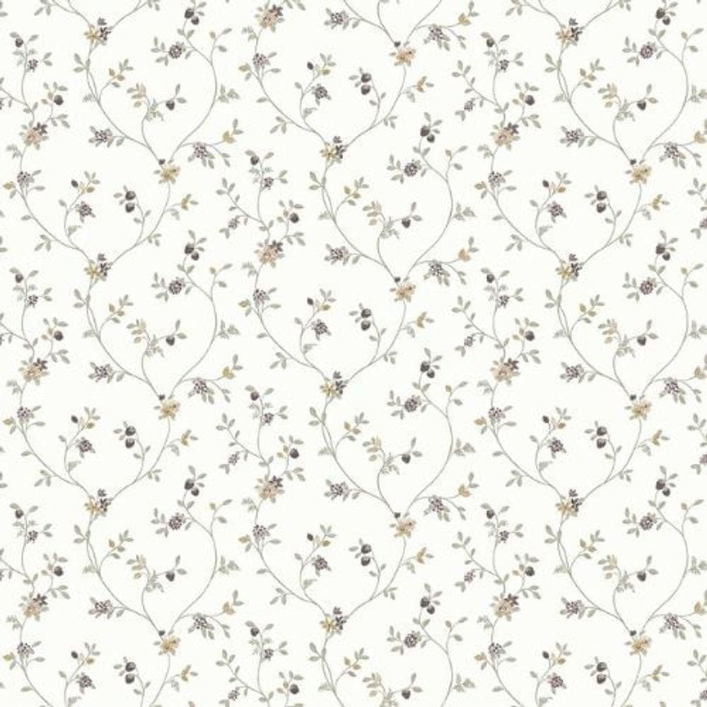 Papel De Parede Happy Floral Bege 12333