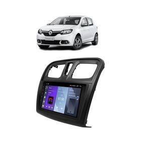 Kit Multimídia Sandero Logan 2015 / 2024 Intense Expression 9 Pol Android Carplay 2/32GB - 915BR ROADSTAR