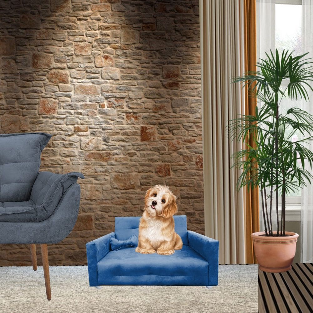 Poltrona Sofazinho Pet Caes e Gatos Porte Medio e Pequeno Bob Marinho