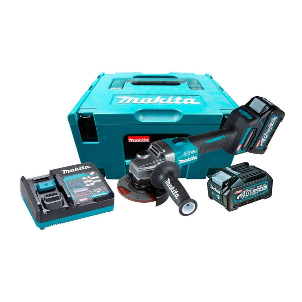 Esmerilhadeira 115mm 4.1/2&quot; Brushless 2 Bat 40V 4Ah GA004GM201 Makita 220V