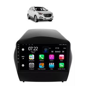 Kit Multimídia IX35 GLS 2010 / 2023 9 Pol Android Carplay Gps 2/32GB - 915BR ROADSTAR