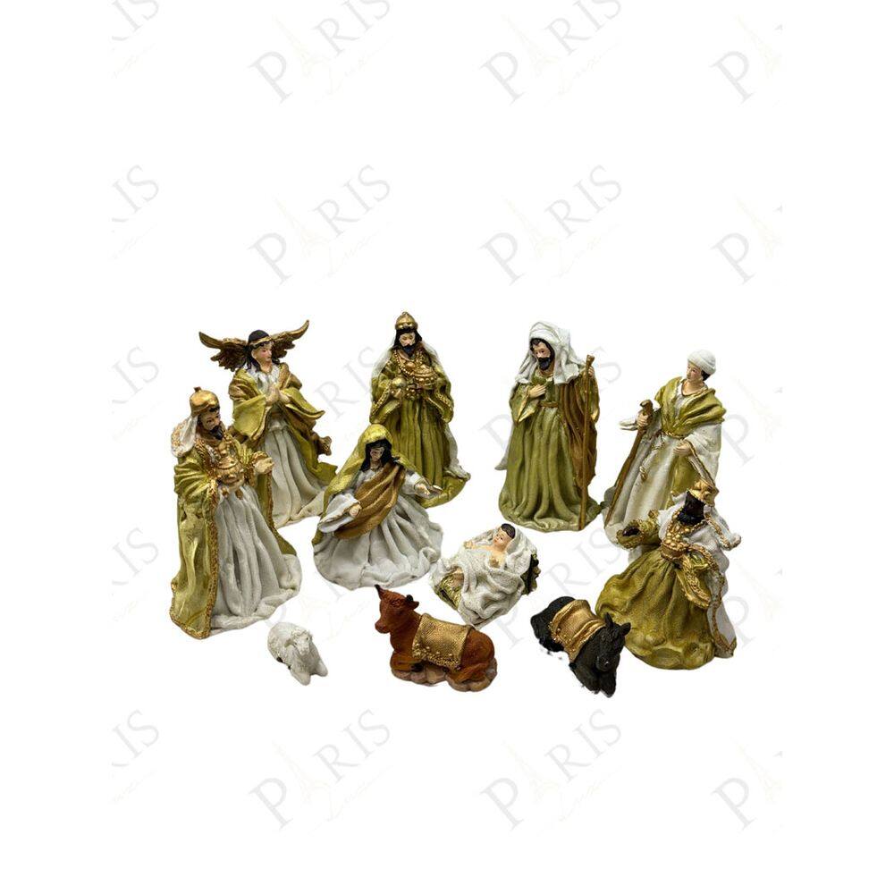 Esculturas Decorativa Presépio Natalino 11 peças 14754-PL