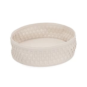 Centro de Mesa em Pu Branco 30cm 19545-G Mart