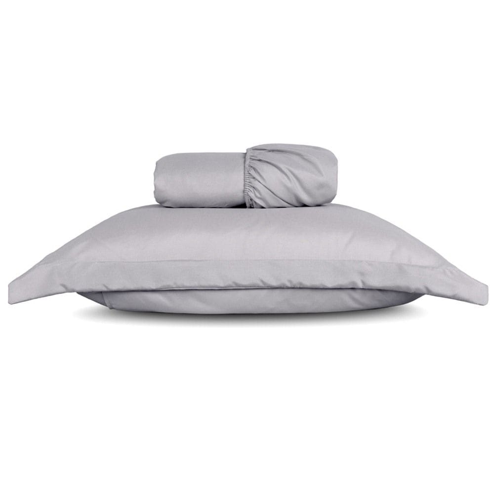 Jogo de Lençol Solteiro Slim 200 Fios 2 Peças - Cinza