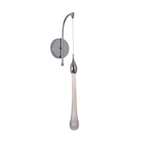 Arandela Gota Cristal Cromado Led 3W 3000K 35cm