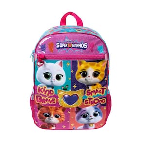 Mochila De Costas Escolar Super Gatinhos Oficial