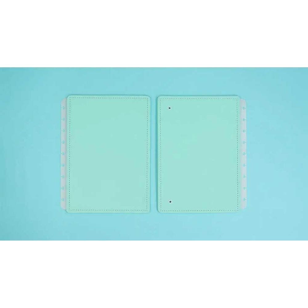 Capa Medio Verde Pastel Caderno Inteligente