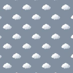 Papel De Parede Happy Infantil Azul 14833