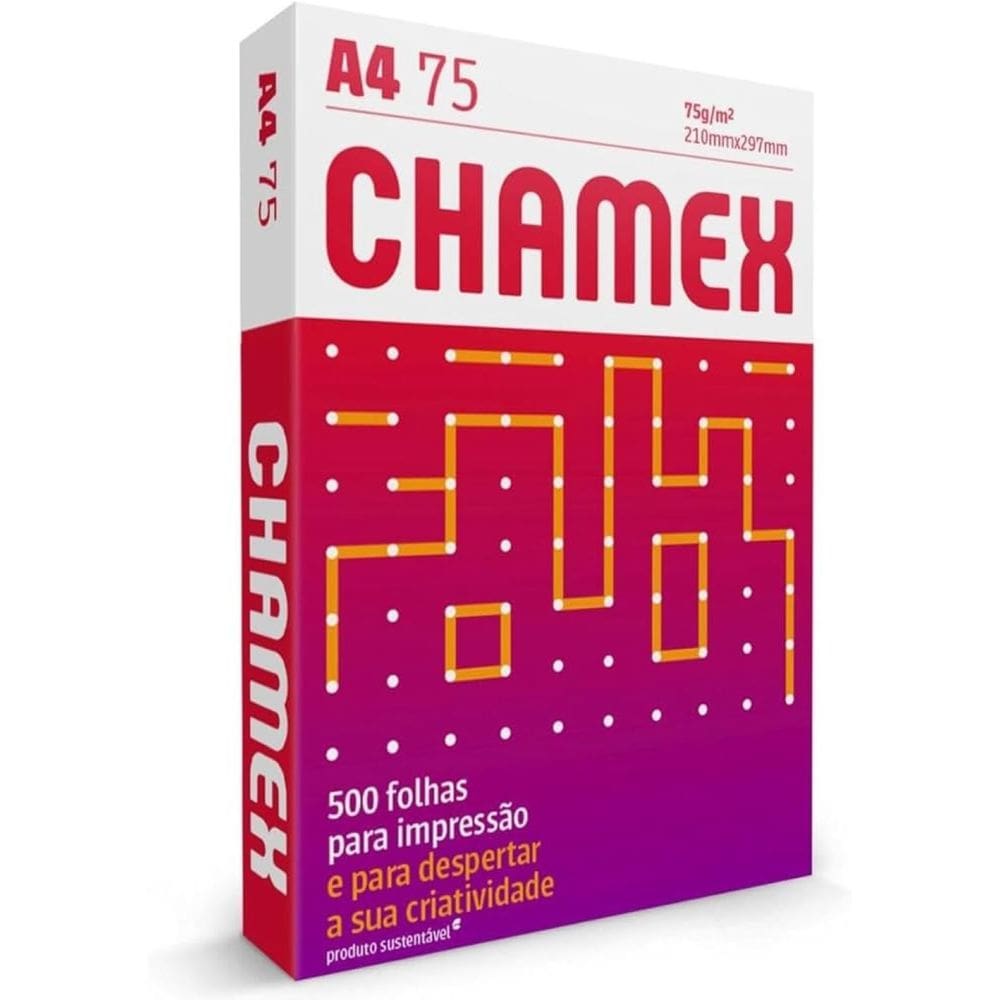 Papel Sulfite Chamex Office A4 75g 500 Folhas - Chamex