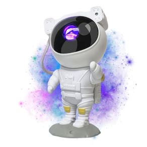 Luminária Astronauta Projetor Luz Estrelas Com Bluetooth