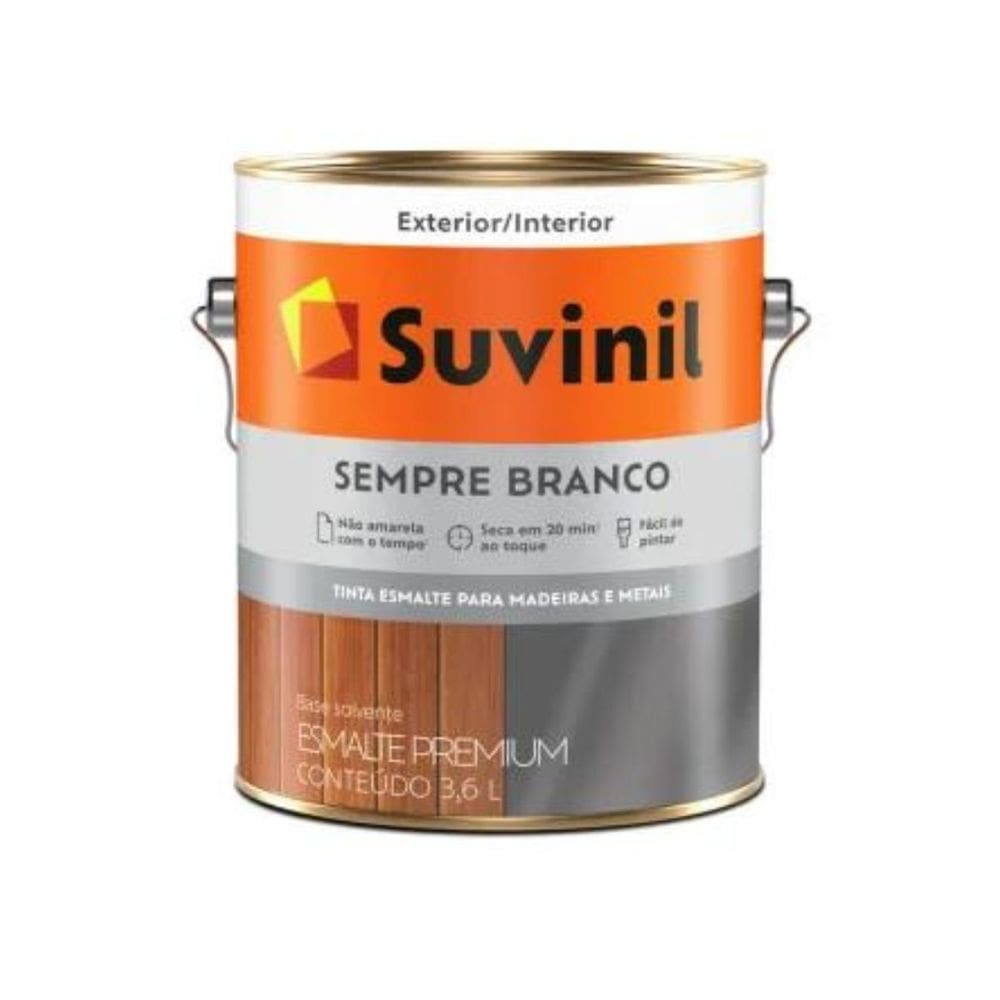 Esmalte Brilhante Sempre Branco 3,6l | Suvinil