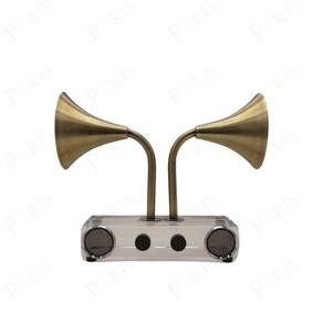 Peça Decorativa Gramofone Antigo Dourado 21cm 15082-PL