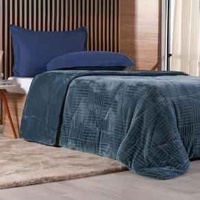 Edredom King Plush Sense Dupla Face 100% Poliéster 250x270cm