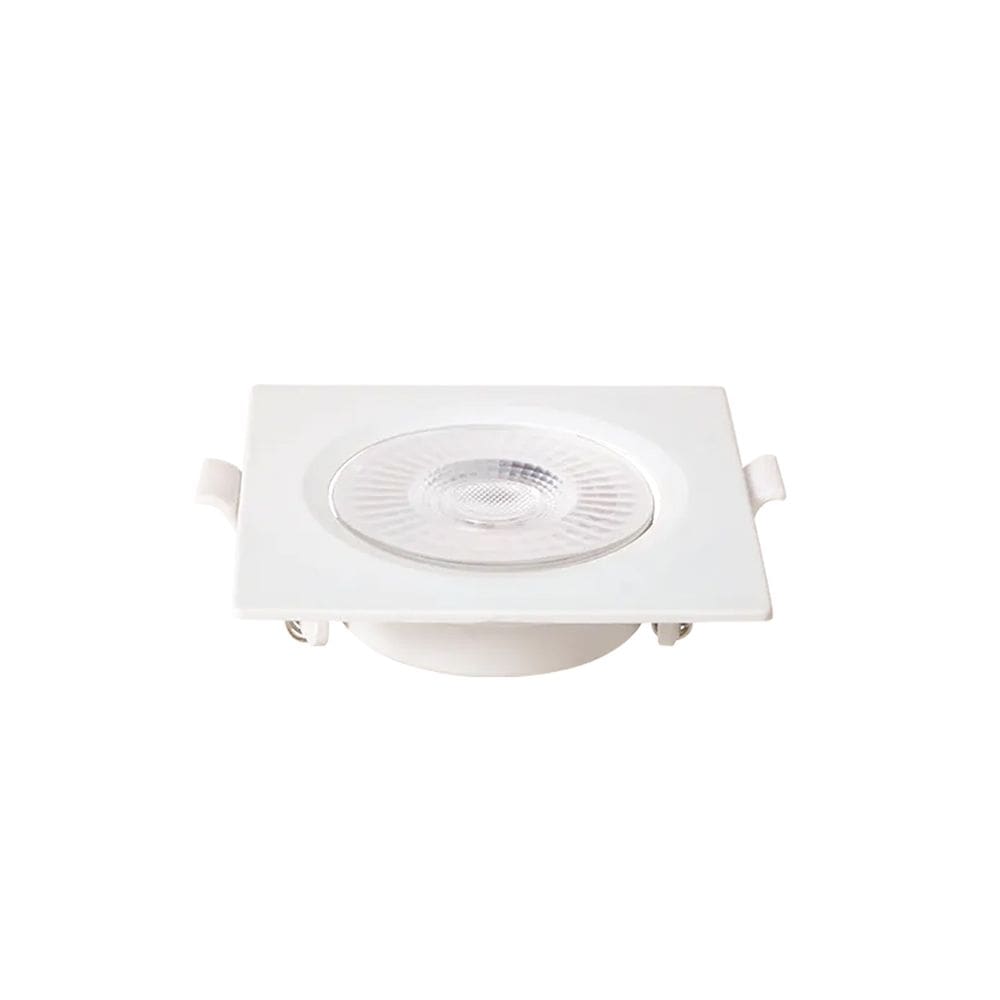 Spot de Embutir Quadrado Plano Branco 9cm Led 5W 6500K Bivolt