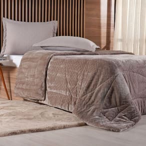 Edredom Casal Plush Sense Dupla Face 100% Poliéster 210x230cm