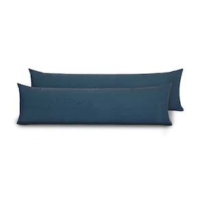 Fronhas para Travesseiro de Corpo Slim 1,50m x 50cm 2 Unidades - Marinho