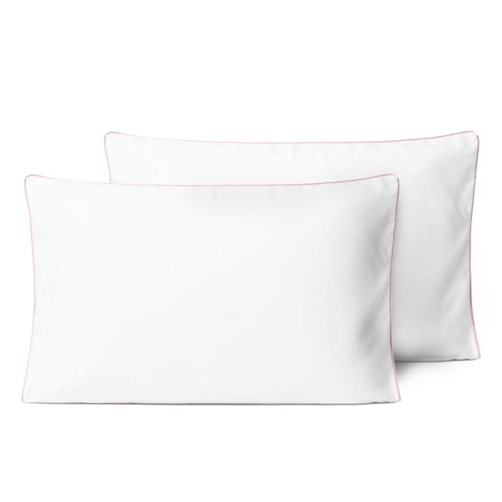 Kit Fronhas Linea 50cm x 70cm 2 Peças - Rose - Micropercal 200 fios - 100% Poliester