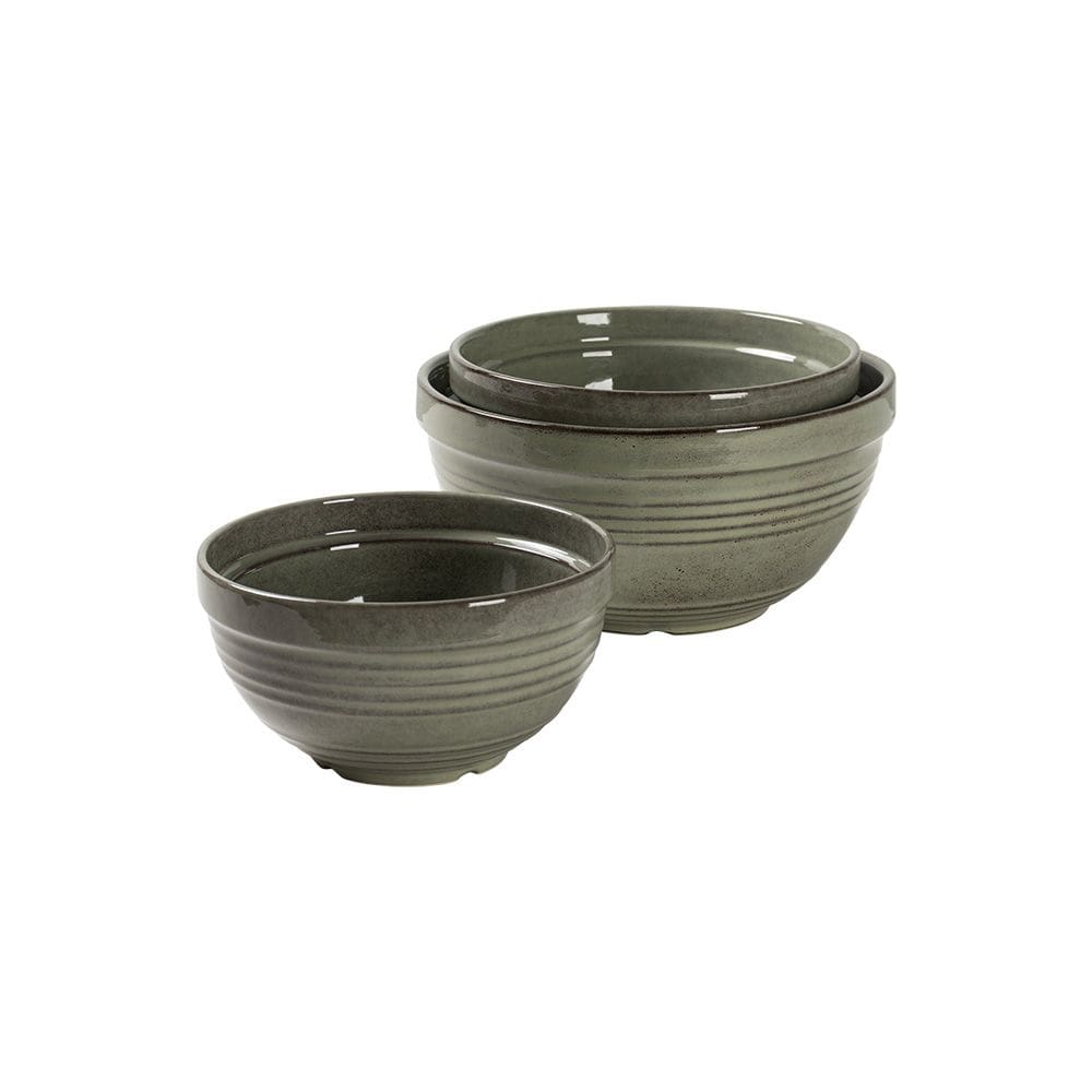 Conjunto 3 Bowls em Cerâmica Verde UN0043 BTC