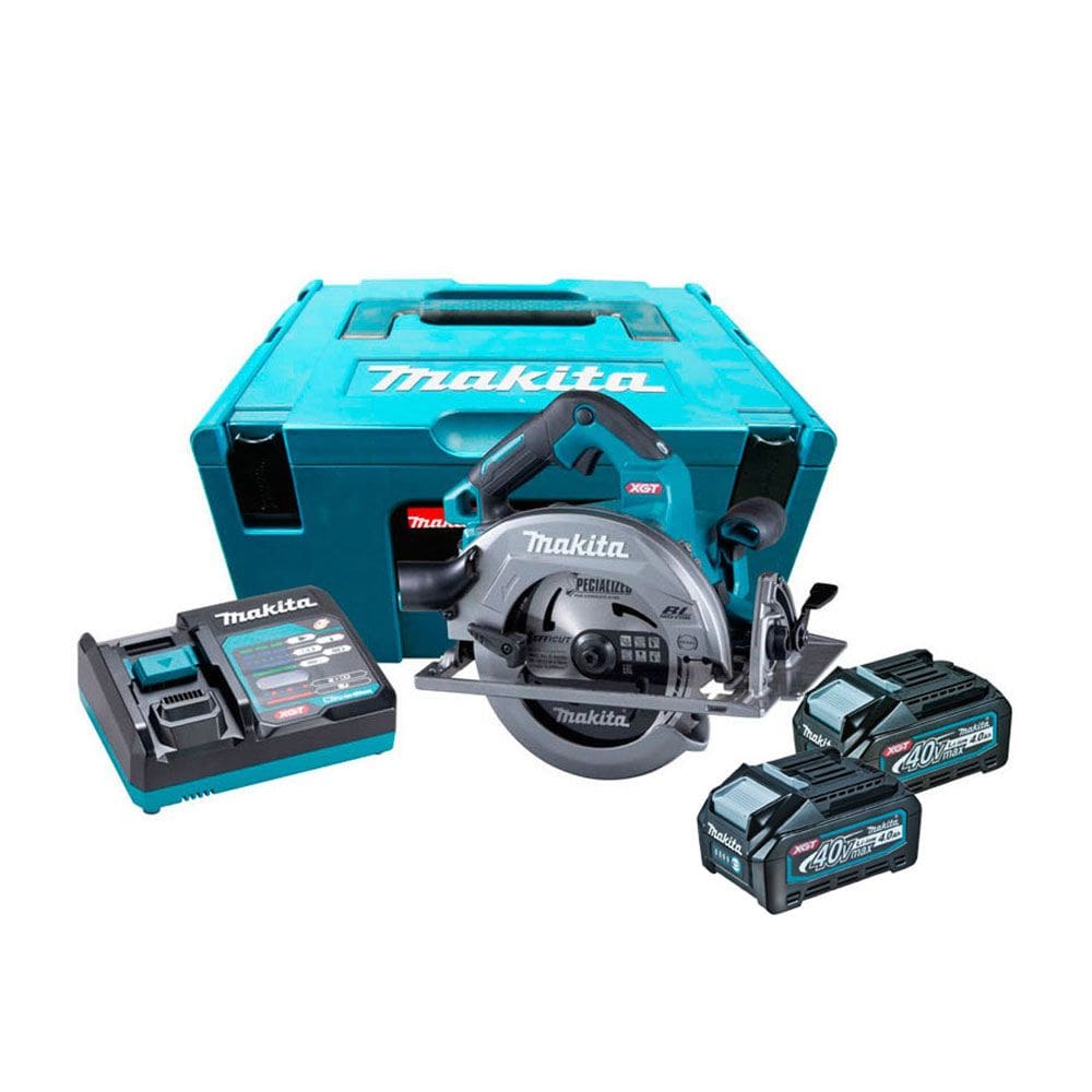 Serra Circular 185mm 7.1/4&quot; Brushless 2 Bat 40V 4Ah HS003GM201 Makita 220V