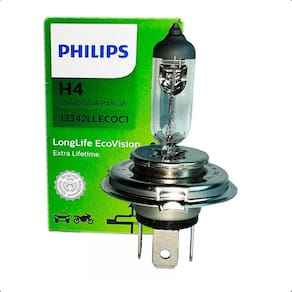 Par Lâmpada Philips Halógena H4 LongLife EcoVision 55/60W