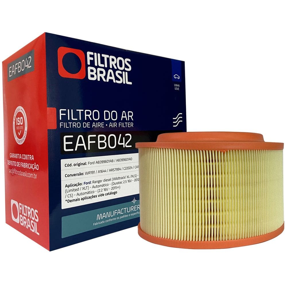 Filtro Ar Motor Ford Ranger Turbo XL XLS CD CS 2011-2012