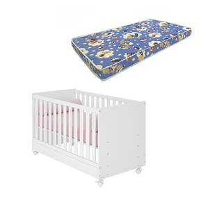 Acolhendo Seu Maior Amor Berço Mini Cama Infantil com Qualidade Ortobom T3 Branco - Qmovi