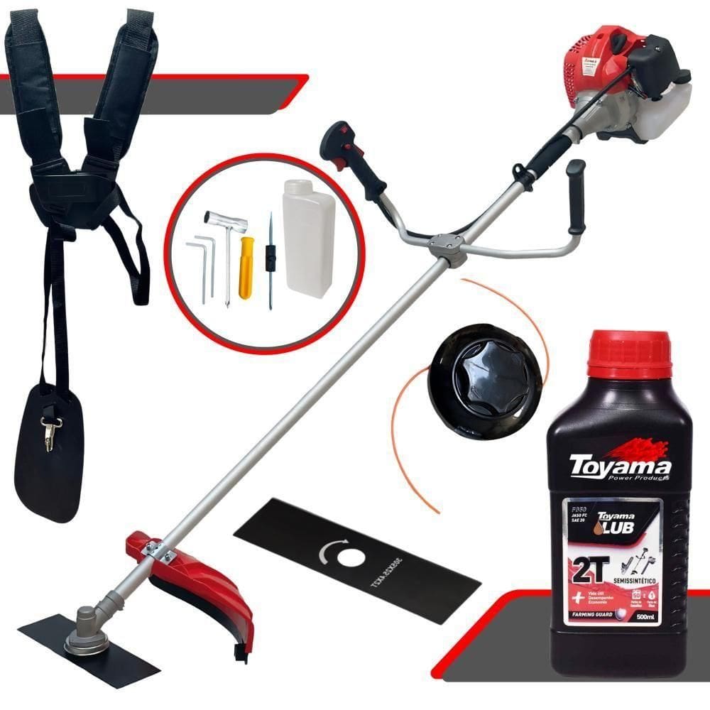 Roçadeira à Gasolina CG430-P TB Anmax 2HP 43CC + Óleo Toyama