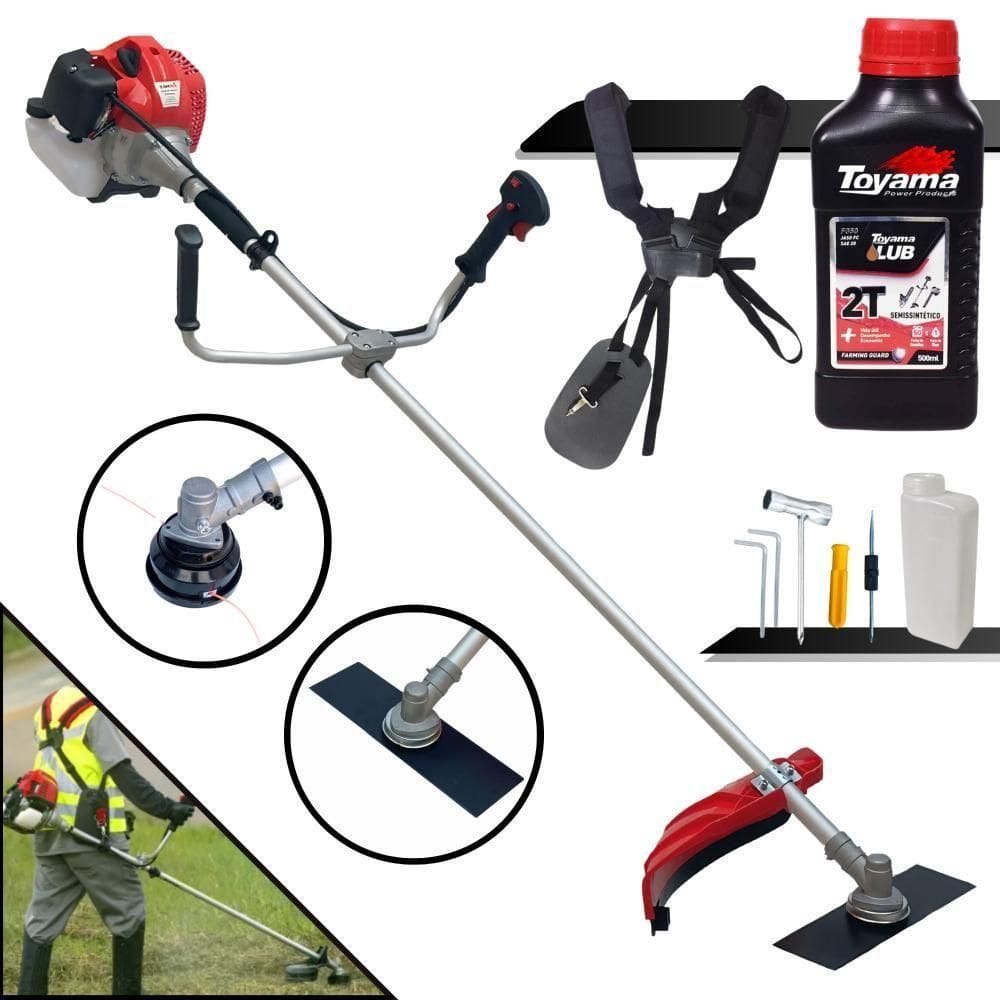 Cortador De Grama Anmax CG520P à Gasolina 52CC + Óleo Toyama