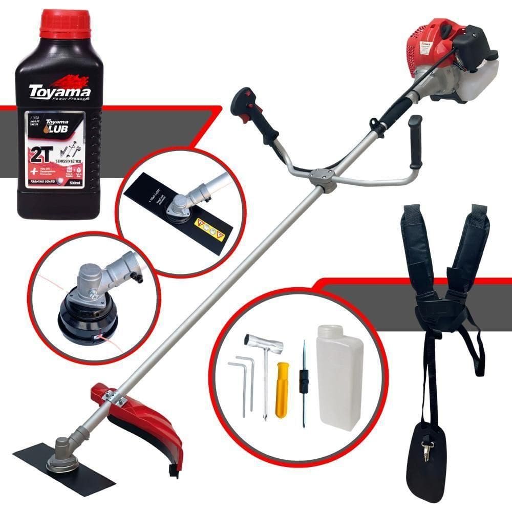 Maquina De Cortar Grama CG430P Anmax 43CC 2HP + Óleo Toyama