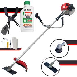 Roçadeira Aparador De Grama CG520P TB Anmax + Óleo Stihl 2T