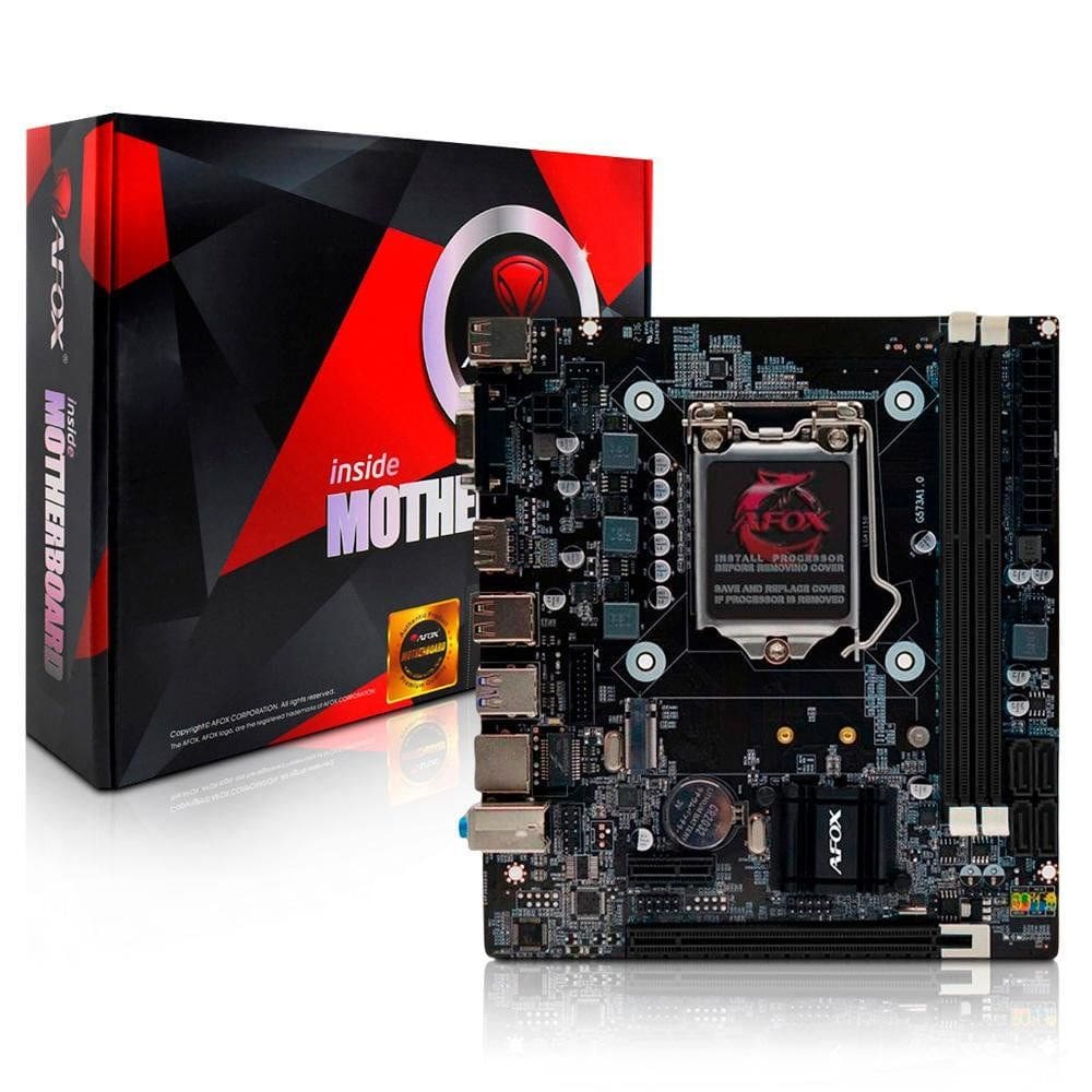 Placa Mãe AFOX Intel DDR3 LGA 1150 HDMI VGA IH81-MA2-V4