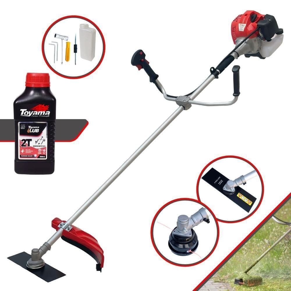 Roçadeira Profissional CG430P TB 43CC 9.000RPM + Óleo Toyama