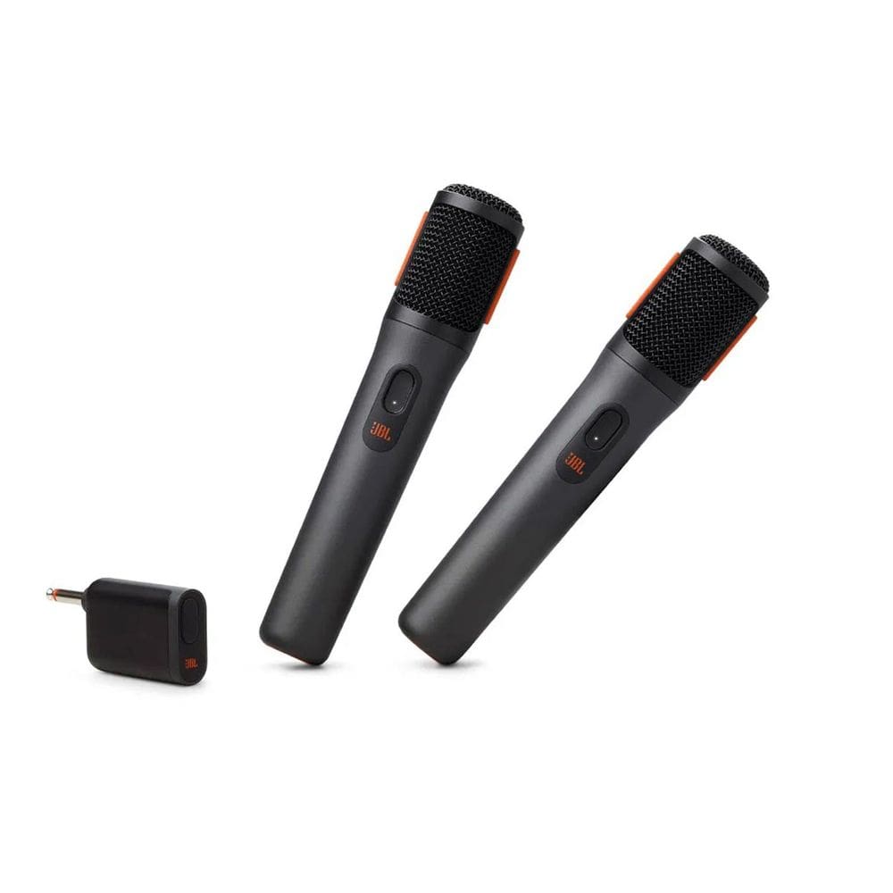 Kit Com 02 Microfones Sem Fio JBL Black Wireless