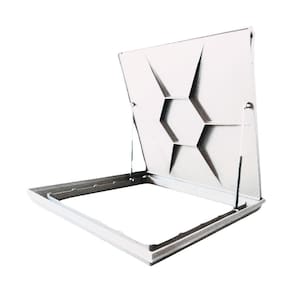Tampa Piscina Casa De Maquina Rebaixada Em Aluminio 100x100m Branco