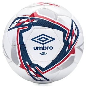 Bola de Futebol de Campo Umbro Fuse Trainer Branco Marinho e Vermelho